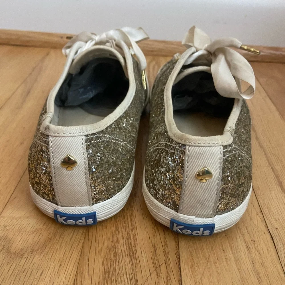 Keds x Kate Spade New York Champion Glitter Sneakers - 8.5 - Picture 9 of 14